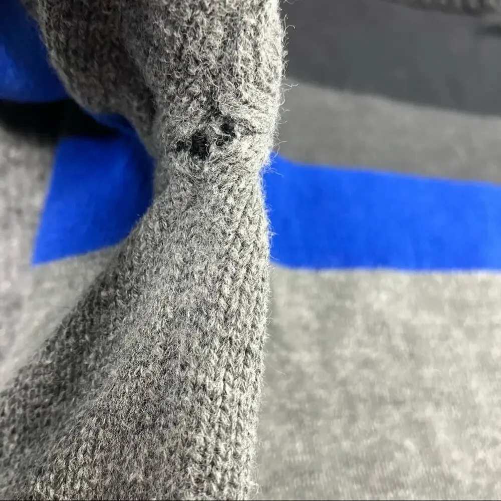 US Polo Association stripped weater Size‎ large color block blue black